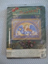 SEALED Dimensions HOLIDAY BANNERS MOSAIC ANGEL BANNER KIT #18059 - 18-1/... - $11.88