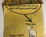 1979 Golden Lights Cigarettes Print Ad Advertisement 1970s pa16 - $6.92