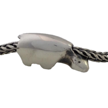 Authentic Trollbeads Polar Bear Charm, Sterling Silver, 11503, New - $29.44