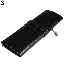 Black Faux Leather Roll For Two Watches Strap and Tool - £11.05 GBP