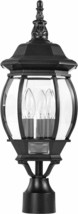 NUVO 60/899 Central Park Outdoor 3-Light Post Lantern,  21 x 7.4 in (Black) - £62.27 GBP