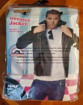 Spirit Halloween Faux Leather Jacket Grease Lightning Greaser Biker Look SZ XL - £22.89 GBP