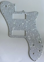 Guitar Pickguard for Fender US &#39;72 Standard Deluxe Reissue P90,4 Ply White Pearl - £15.34 GBP