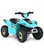 6V Kids Electric ATV 4 Wheels Ride-On Toy -Blue - Color: Blue - $134.10 CAD