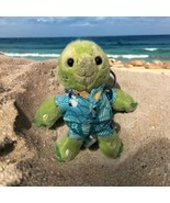 Aulani Disney Resort Olu the Sea Turtle Plush Keychain 5&#39;&#39;  cute green H... - £12.50 GBP