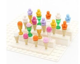 30pcs. Ice-Cream Cones for Brick Toy Accessories-15 Cones, 15 Icecream S... - £3.90 GBP