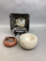 Set Of 3 Handmade Trinket &amp; Serving Bowls/Dishes - $14.85