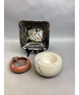 Set Of 3 Handmade Trinket &amp; Serving Bowls/Dishes - $14.85