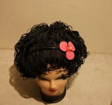 Trendy Pink Acrylic Alice Hairband With Flower Hair Accessory - £2.21 GBP