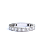 Cartier Lanieres 18K White gold Ring Full Circle Diamond Eternity Band 0... - £3,156.68 GBP