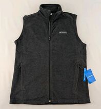 Columbia Steena Mountaim Fleece Vest Mens Small Grey Heather 1639261 New - $29.99