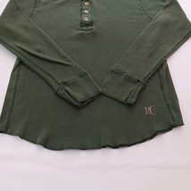 Authentic Red Camel 4-Button Men’s Green Cotton Sweatshirt Long Sleeve Sz Large image 10