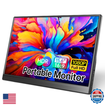 WCV 15.6" 1080P Portable Monitor USB-C HDMI Ultra-Slim Travel Display - $88.42