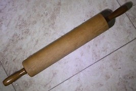Old Vintage Large Wooden Rolling Pin Pro Kitchen Cake Baking 60cm Collectible - £62.13 GBP