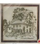 Bernat George Washington&#39;s Headquarters Wall Decor Pillow Crewel Embroid... - $281.97 MXN