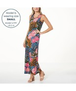 Antthony Originals Women&#39;s Printed Knit Tank Maxi Dress Plus Size 1X Mul... - $41.09 CAD