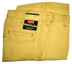 Levi&#39;s Movin&#39; On Vtg 70s Disco 32x32 Off White Pants (Sample Tag Prototype?) Nos - £78.21 GBP