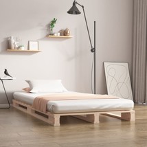 Pallet Bed 90x200 cm Solid Wood Pine - £57.41 GBP