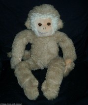 20&quot; Vintage Chosun Brown Tan Long Monkey Chimp Ape Stuffed Animal Toy Plush Big - £25.97 GBP