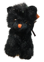 Russ SCREECH Plush Black Cat Halloween Sparkly Kitten Stuffed Animal TAG... - $39.00