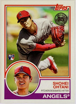  Shohei Ohtani Rookie &quot;1983&quot; Retro 2018 Topps Update #83-2, Angels, Roy, Mvp - £150.07 GBP