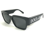Dolce &amp; Gabbana Sunglasses DG6184 501/87 Black White Square Frames Gray ... - £125.78 GBP