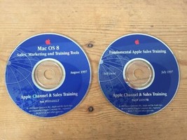 Set of 2 1997 Macintosh Mac OS 8 Fundamental Sales Marketing Training Tools CDs - £99.60 GBP