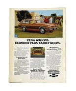 Vintage 1975 Chevy Chevrolet Vega Estate Station Wagon Magazine Ad 8&quot; x 11&quot; - £5.83 GBP