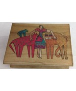 Rubber Stamp Kindred Spirits Laurel Burch Lady Cats ANM Kindred Spirits ... - $24.74