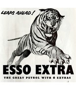 Esso Extra Petrol Gas And Oil Tiger Leaps 1953 Advertisement Import UK D... - $1,117.73 MXN
