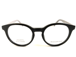 New Ermenegildo Zegna EZ 5024-F 05 Asian Fitting Black Round 52mm Men Eyeglasses - £136.30 GBP