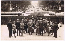 Postcard RPPC Paris Large Group Buses - $3.47