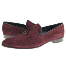 Purple Color Pointed Apron Toe Suede Leather Tassel Loafer Slip Ons Men Shoes - £119.89 GBP+