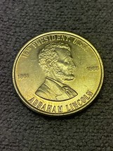 Abraham Lincoln 16th President Honest Abe Coin Medal Token KG Presidenti... - $9.89