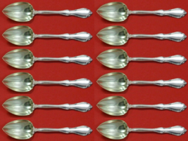 Fontana by Towle Sterling Silver Grapefruit Spoon Custom Set 12 pcs 6&quot; - £464.40 GBP