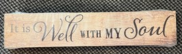 it is well with my soul wood sign  hobby lobby mdf - $9.78
