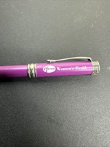 Pfizer Women’s Health Promo Pen Purple Pharmaceutical Rep Gift Medical Swag - £37.66 GBP