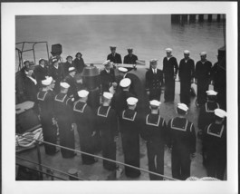 WWII US Naval Training School (WR) Bronx NY Photo WAVE Officers Visit Ship #7 - £15.53 GBP