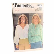 Butterick Misses Blouse Shirt Sewing Pattern Sz 12 5656 - Uncut - $14.84