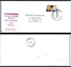 1985 US First Flight Cover - TWA, Jamaica JFK, NY to Freeport, Bahamas &quot;1&quot; W11 - £2.22 GBP