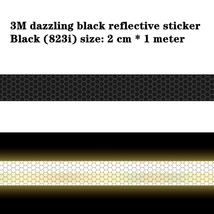  Black tape Reflective Tape Sticker  Grade Adhesive Safety Mark Warning Tape Bik - £62.35 GBP