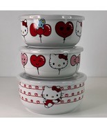 Hello Kitty, Valentine’s Day￼Ceramic Food Storage Containers Vented Lid - $59.50 CAD