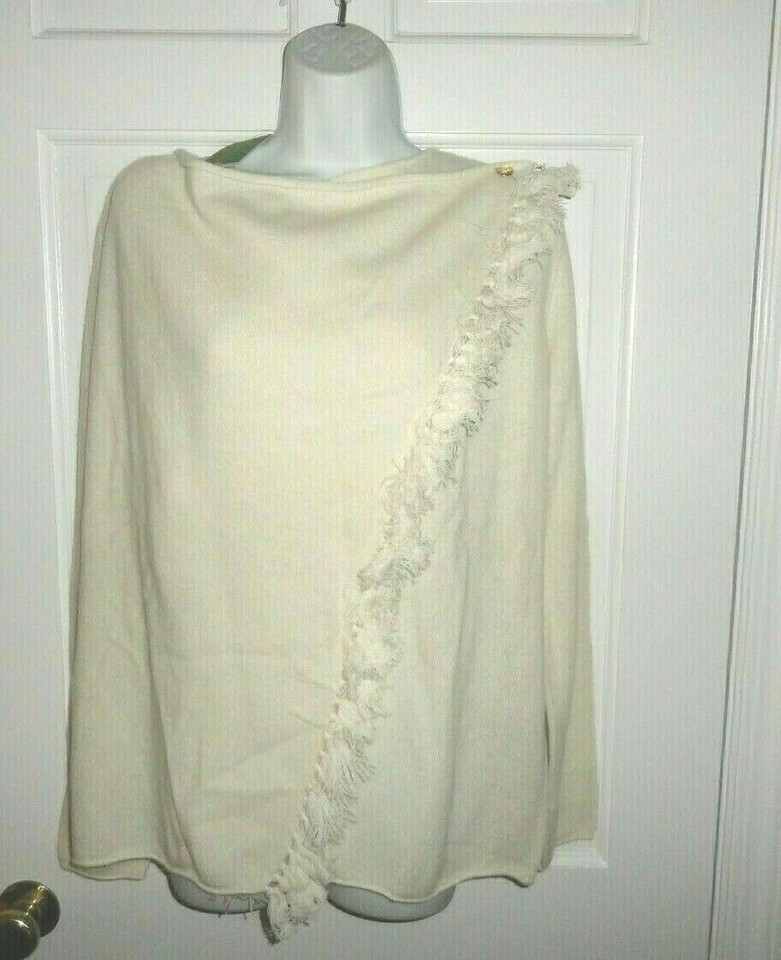 NWT LILLY PULITZER CAMEO WHITE CASHMERE AVENUE CARDIGAN SWEATER XL $258 - $134.99