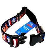 Marvel Captain America 1in Wide Large Plastic Clip Dog Collar (L - fits ... - £11.82 GBP