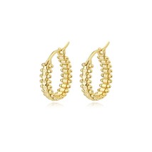 5 sterling silver rivet gold hoop earrings personalized piercing cc earings jewelry for thumb200