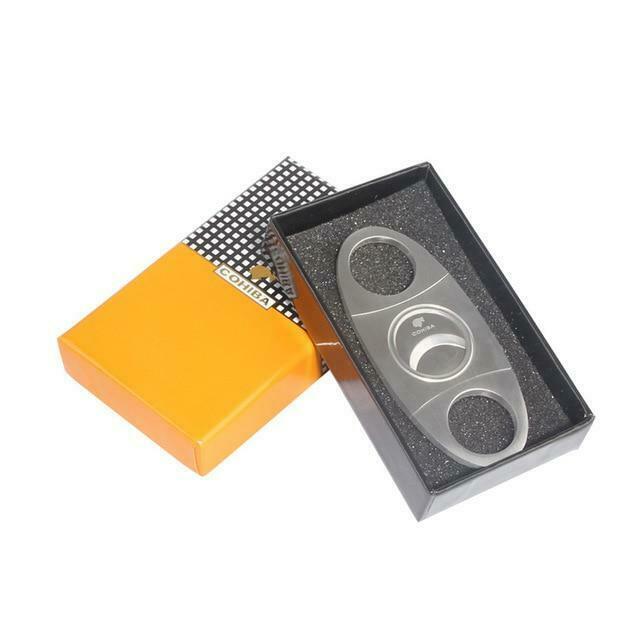 Stainless Steel Metal Classic Cigar Cutter Guillotine w/Gift Box - $45.00