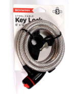 Schwinn Steel Cable Key Lock 6&#39; X 12 mm Durable No Scratch Cover - €22,57 EUR