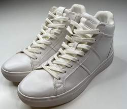 Aldo NWOB Men’s size 8 white lace up hightop sneakers sf - $37.52