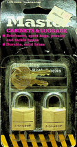 Master Locks Brand - Cabinets &amp; Luggage Locks (2) - #120-T - New - £20.47 GBP
