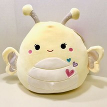 Nixie The Butterfly Yellow Valentines Squishmallow Kellytoy Plush 15&quot; Toy NWT - £37.58 GBP